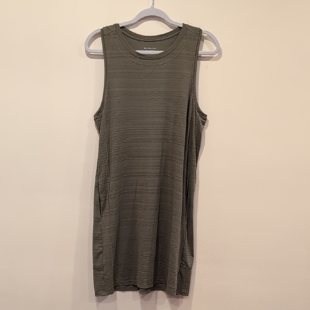 Athleta Khaki Green Dress